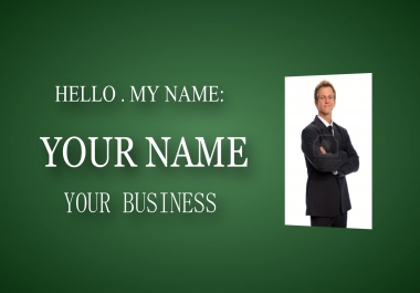 make cool video business card  for  Presenting your Business/Personal Card or service or product
