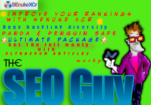 I will run senuke XCr to create massive backlink diversity and multi tiered google safe links @!@