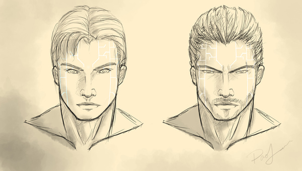 draw a sketch portrait of any character in my style 