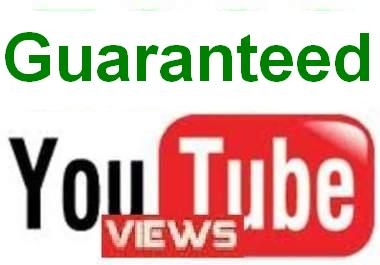 Give You 200,000+ Guaranteed, Safe, Very Urgent YOUTUBE Views In Less Then 24 Hour
