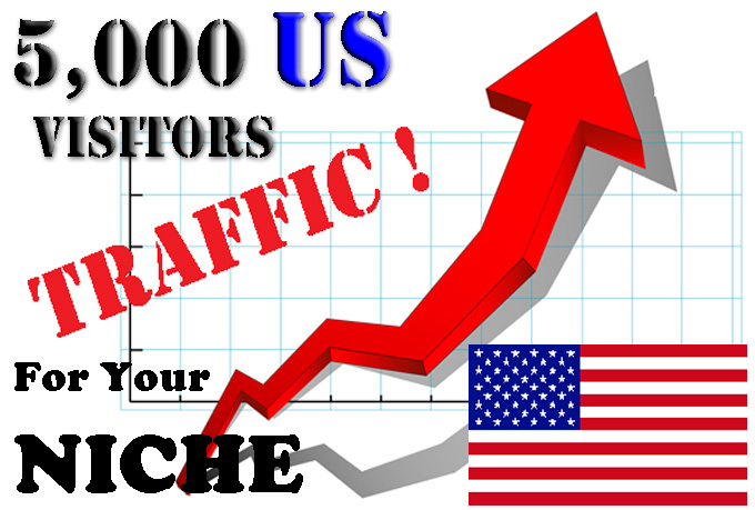 send you 5,000 Real Visitors from United States to your website for your NICHE 