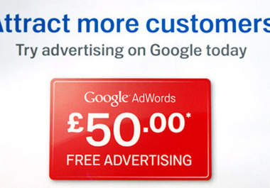 provide 4 x &pound;50 Adwords voucher 