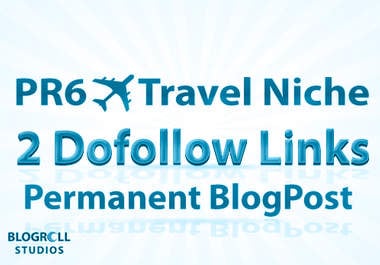 give you a PR6 Travel Niche Guest Post with 2 dofollow niche related seo blogpost links for