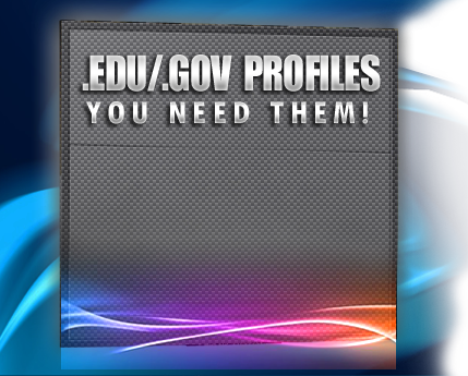 create 10 dofollow profile backlinks from edu and gov domains and 50 high pr forum profile links