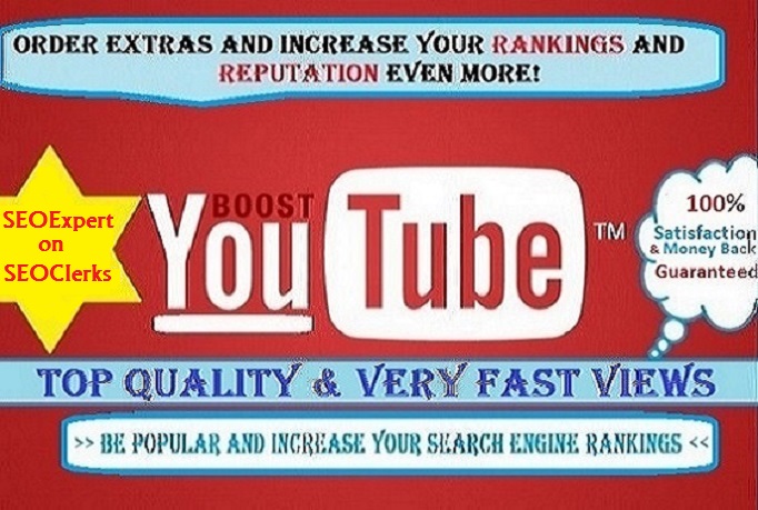 give you 100,000+ Guaranteed, Safe and Fast Youtube VIEWS