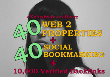 build MANUALLY a Link Wheel on 40 Web2 + 40 Social Bookmarking + 10,000 Verified Blog Comments on Them
