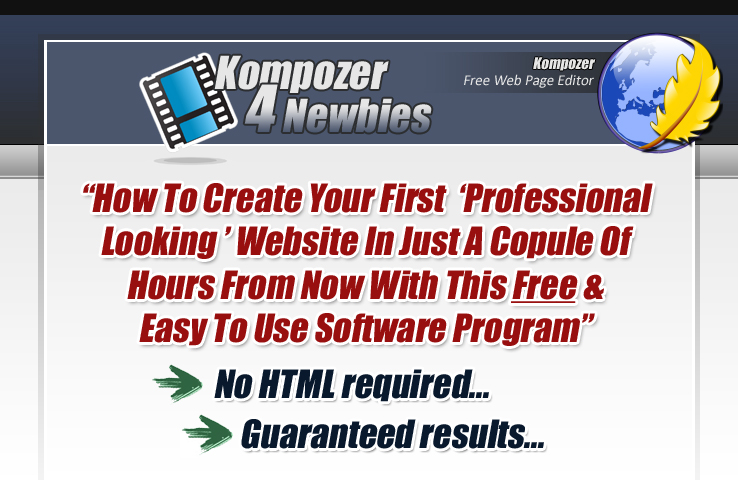 send You Step By Step Video Tutorials Using Kompozer