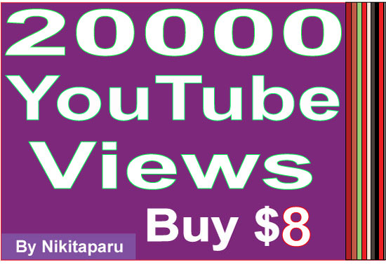 Provide you 20,000+ youtube views