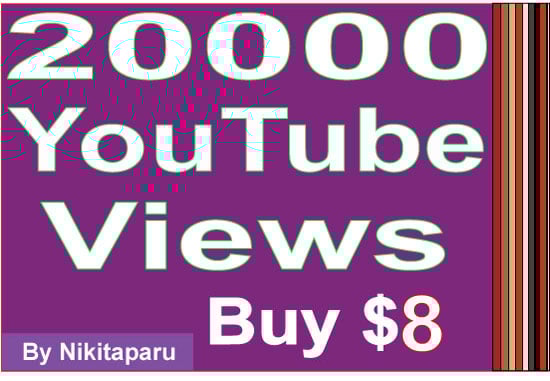 Provide you 20,000+ youtube views