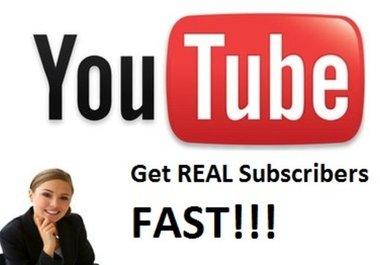 Give You 250 Real and Guaranteed Youtube SUSCRIBERS (Limited Time Offer)