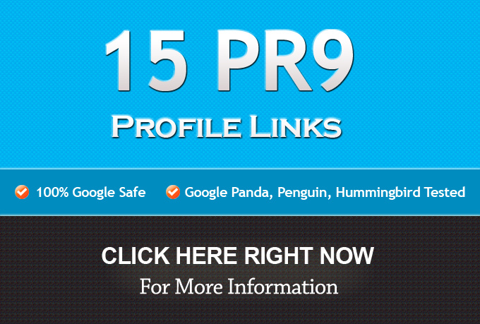 manually create 15 PR9 Backlinks from high AUTHORITY sites !!!