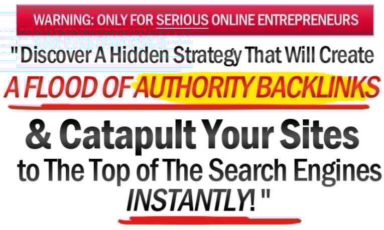 I Will Give you an High Pr Authority Backlinks INCREDIBLE 5 part video course