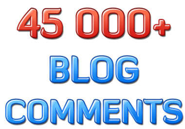 Build up your site with 45,000 blog comment backlinks 