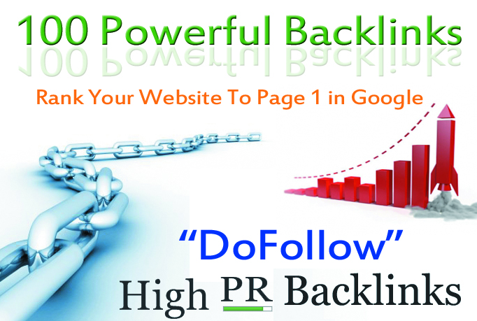  Verified 100 High PR DoFollow Backlinks 