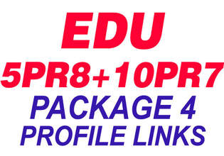 create 5 PR8+ 7 PR7 Dofollow EDU Forum Profiles, Get SE0 Authority, High SERp Rankings And Increase PAGERANk, Crawl Via LinkLicious PACKAGE4 