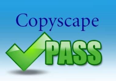 Write 10 UNIQUE Articles That Pass Copyscape Test On Any Keyword Just