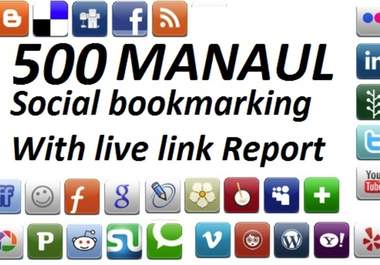 social BOOKMARK your site on 1010 Social bookmarking sites with Rss and Ping Send live report of all backlinks in Excel 