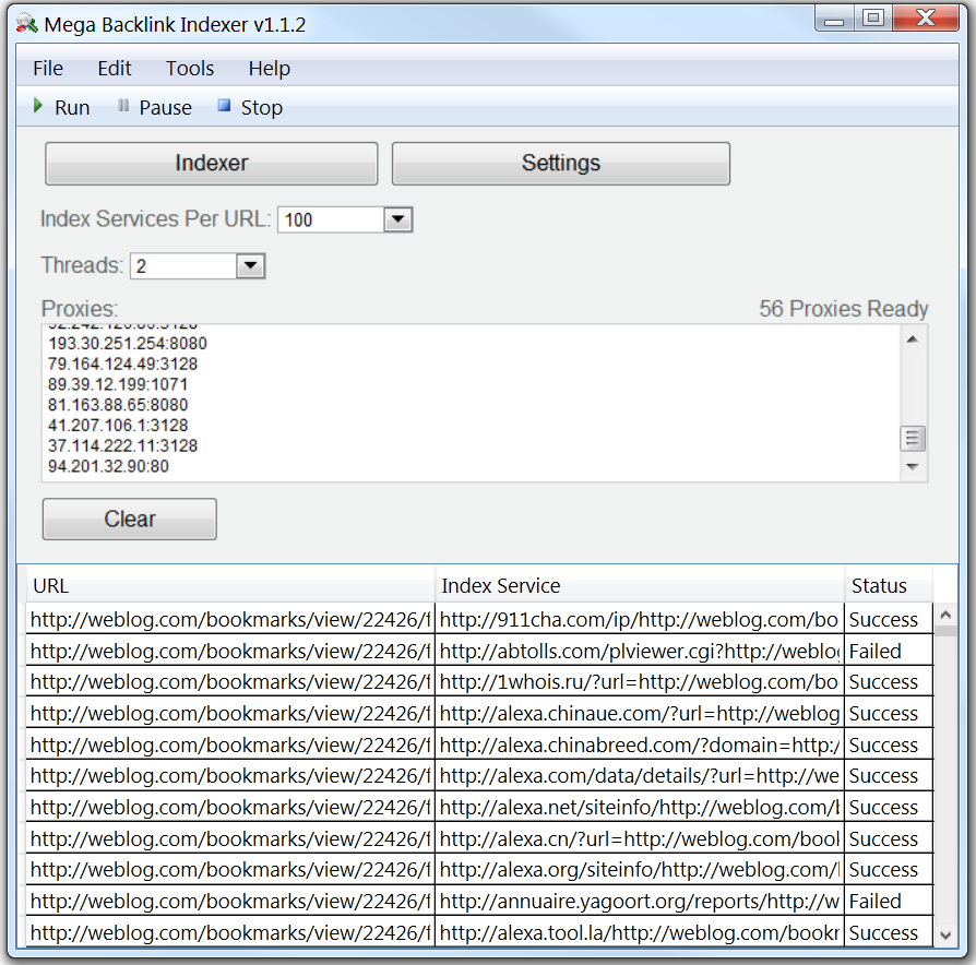 Mega Backlink Indexer Software