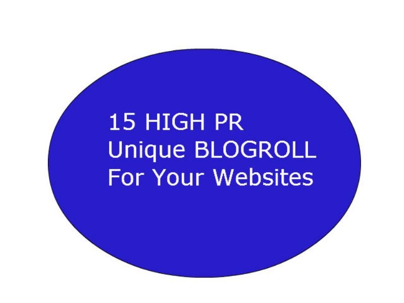 Provide You 15 PR3 BLOGOLL