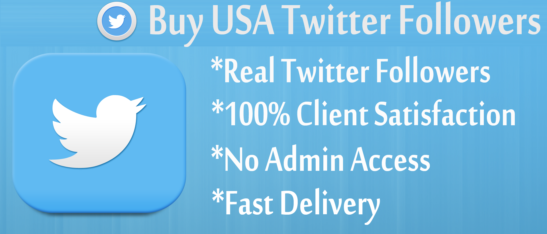 give you 600 hq permanent usa twitter followers