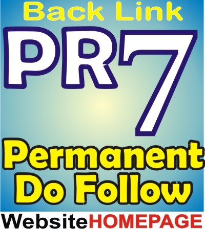 create Permanent Dofollow Back link PR7 website page rank 7 site backlink google SEO