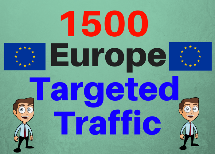 1500 Europe TARGETED Human traffic to your web or blog site. Adsense safe and get Good Alexa rank