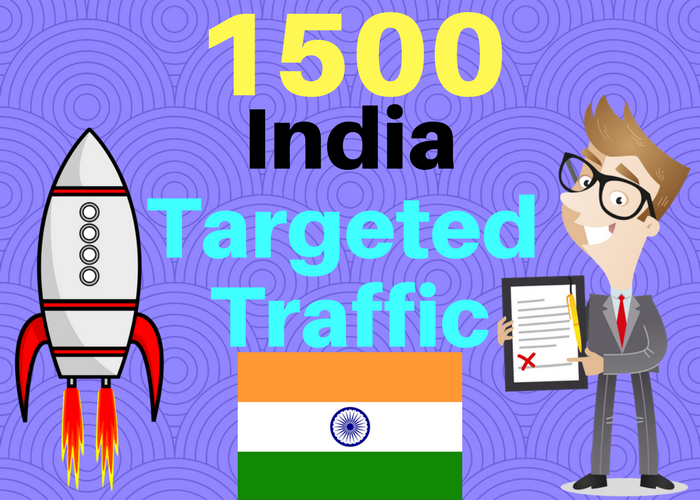 1500 INDIA TARGETED Human traffic to your web or blog site. Get Adsense safe and get Good Alexa rank