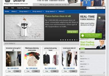 Create Best Template Online Stores on Blogspot