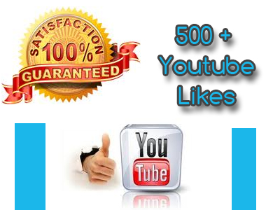 add 500+ genuine, real and Permanent YOUTUBE video likes