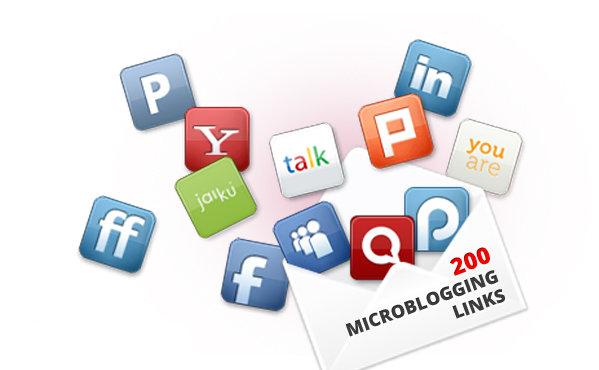 deliver 200+ Web 2.0 DOFOLLOW backlinks from social microblogging sites ★ 100% Penguin Safe