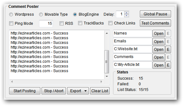 give you TOP blogs based on your topic using Scrapebox
