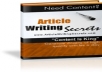 tell you few article writing secrets, and I will Give you 59 Gigs With a Huge Bonus