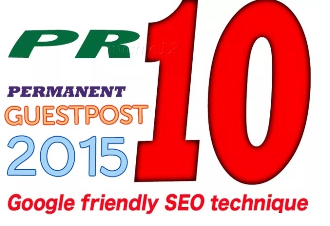add a PAGERANK 10 guest post