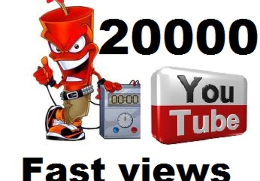 give You Super Fast 20000+ youtube Views + 20 likes , 20 subscribers , 10 favorites special Offer on fiverr