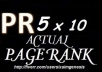 create 10 actual high page pr links of pr 5 + bonus of pr7 and pr6 anchor texts