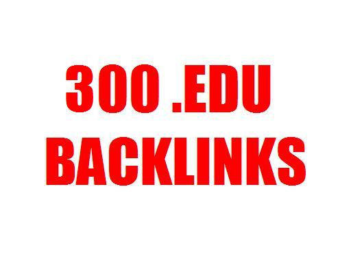 Get 300 .EDU Links + 200 Low Obl Backlinks + 300 High PR PR1-PR4 Backlinks to increase your SERP