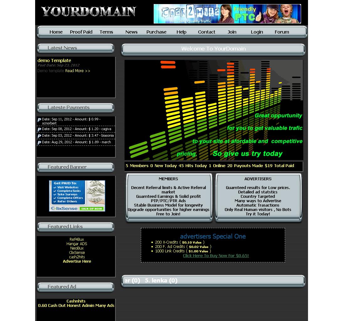 template for Aurora ptc