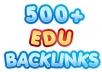 get over 500 EDU Backlinks from Edu blogs to your site with Lindexed submission