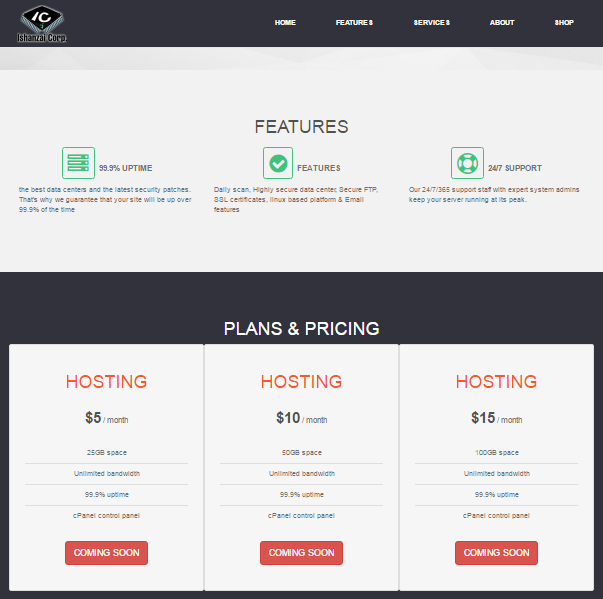 Coming Soon! Cheap web hosting offer