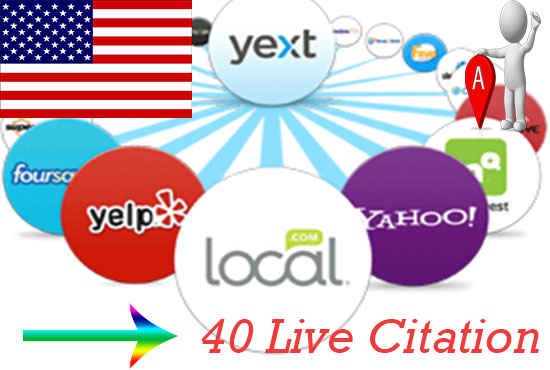 create 40 Live local Citation for local Business Listing