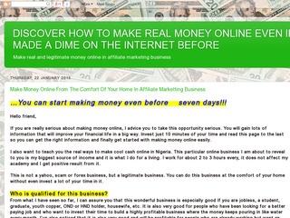 Make Money Online At The Comfort Of Your Home