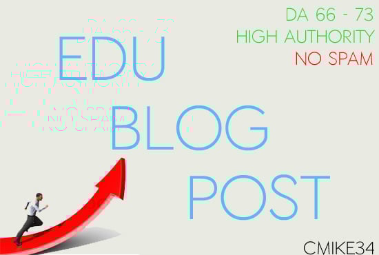 Post An Article On An .EDU Blog (DA 67 - 76)