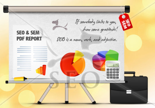 write a complete +25 page indepth SEO and sem report for your website