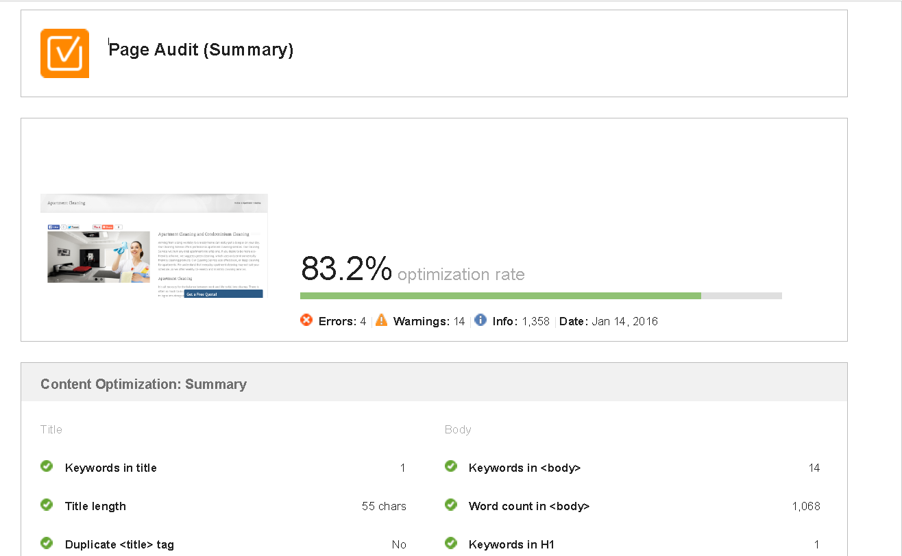 Website Auditor Report