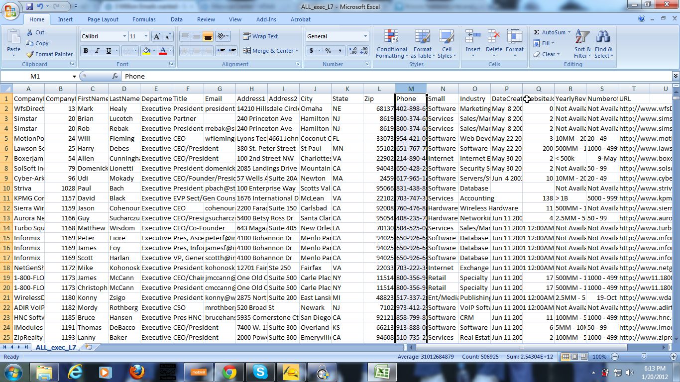 sell 100k USA top Updated fresh email list with all data such as name email,address,phone no:, title etc...for $50. And also I  have millions of Data USA companies. so I can  