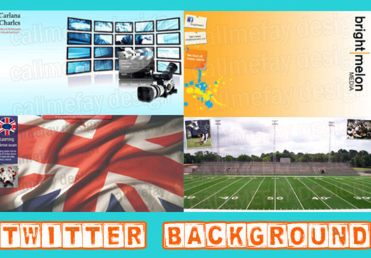 create for you a personalized / custom Twitter background