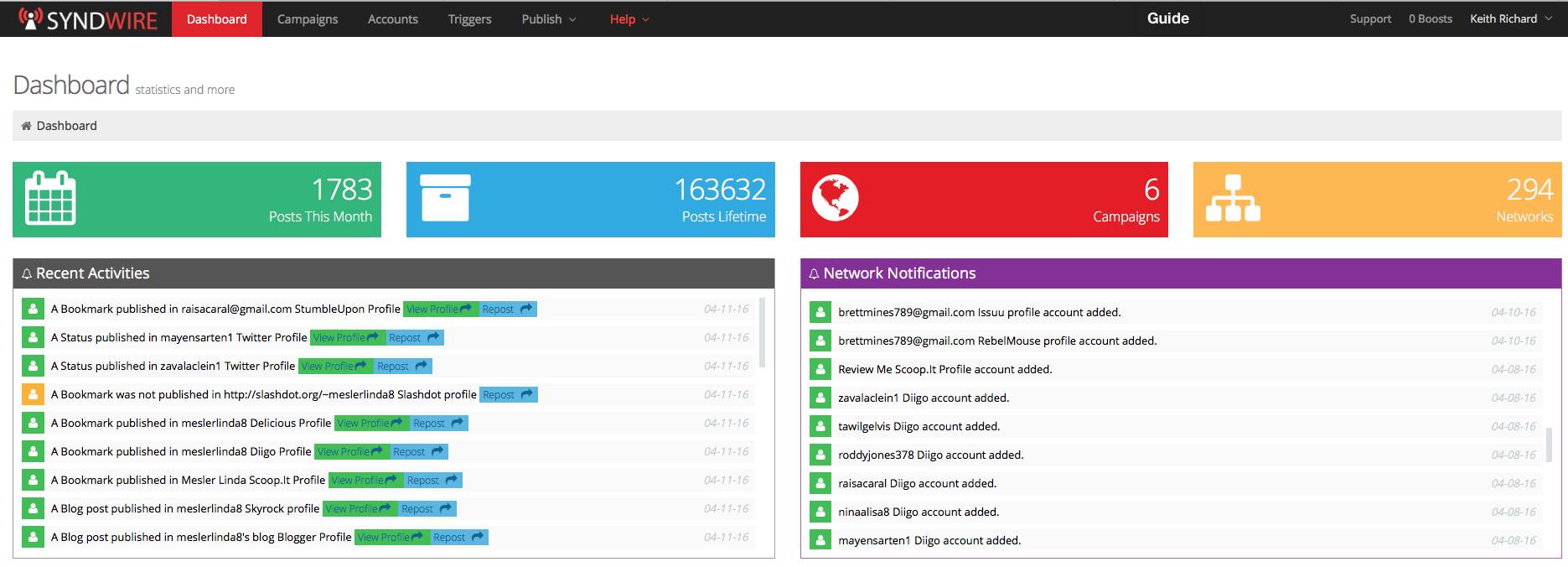 Syndwire Social Media Blast