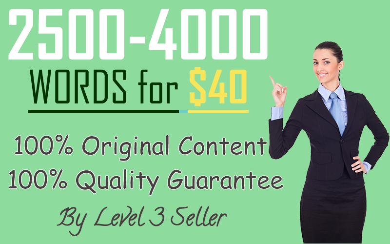 Get 2500-4000 Words Authority Content on any Niche 