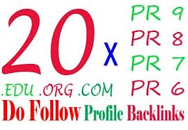 give you 50 high PR6 to PR8 backlinks + Ping with full report