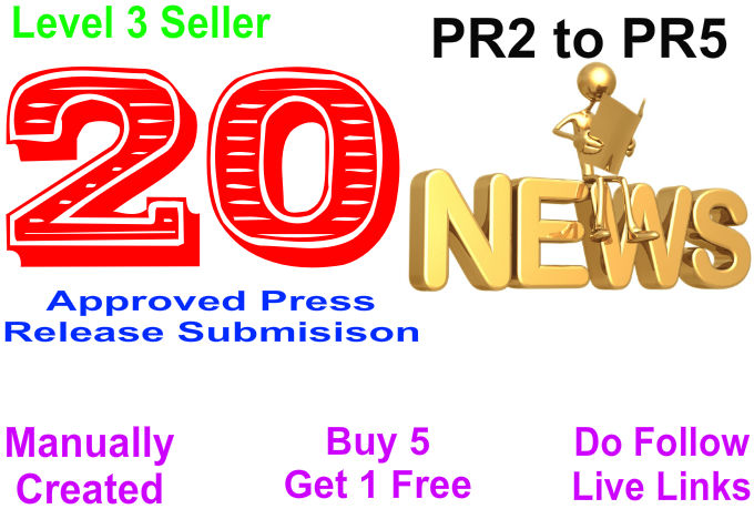 Submit Your Press release in 20 High PR press release sites